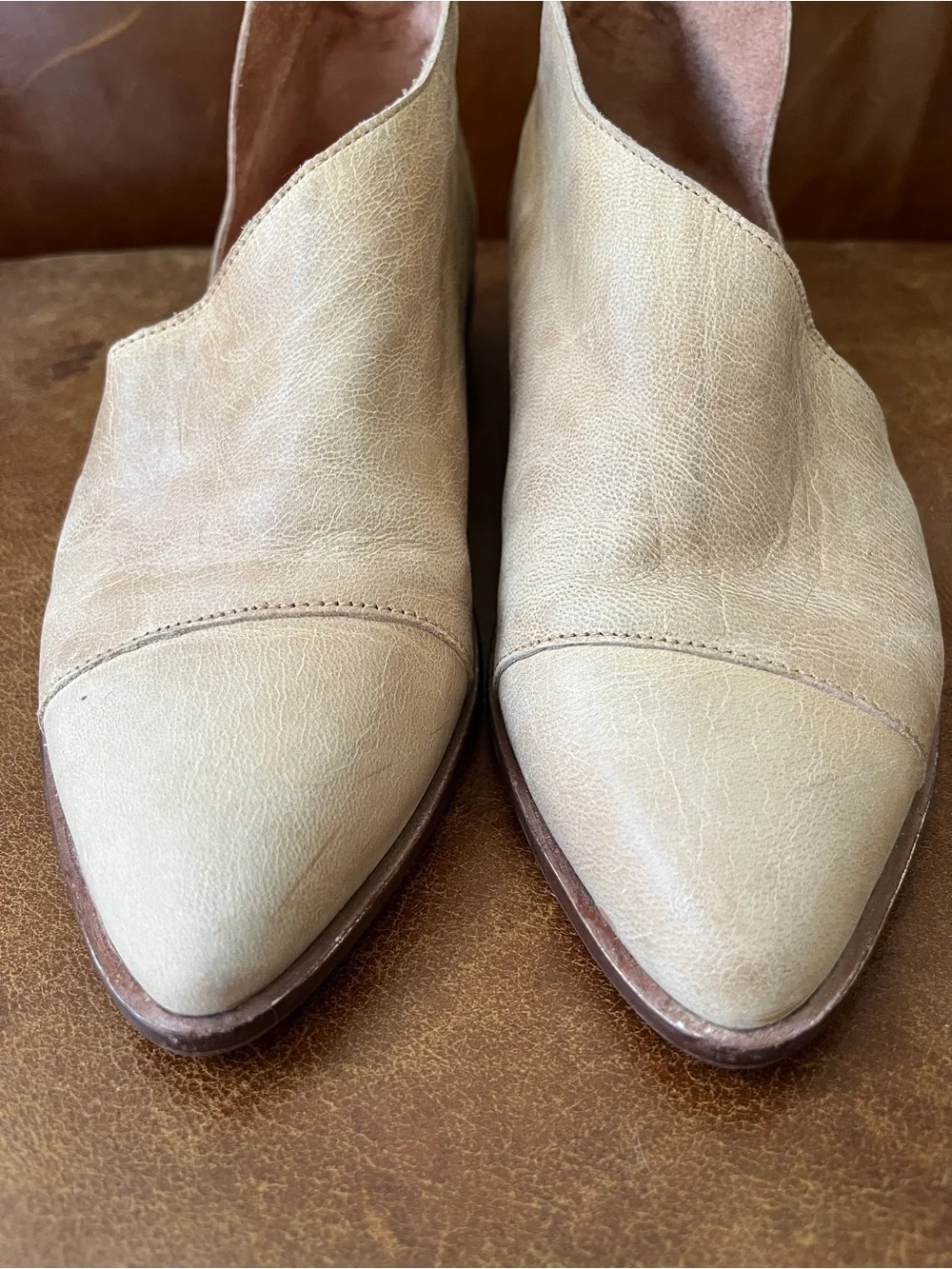 Free People natural leather